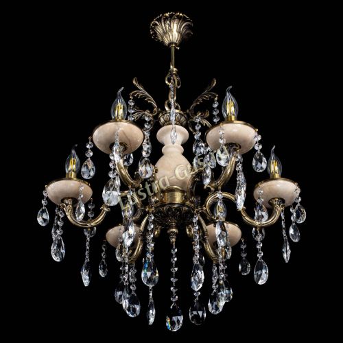 Люстра Алфея №6 с камнем журавлик в Симферополе Гусь Хрустальный