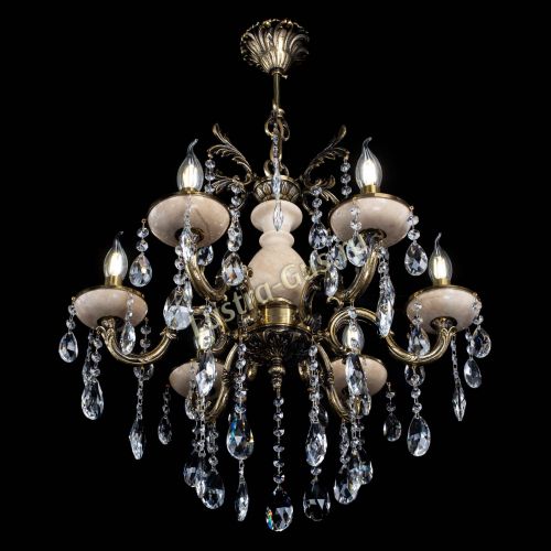 Люстра Алфея №6 с камнем журавлик в Симферополе Гусь Хрустальный