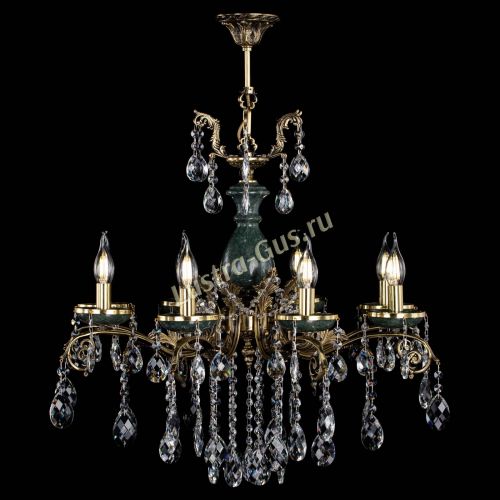 Люстра бронзовая Алфея Малахит №8 баден в Симферополе Гусь Хрустальный