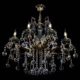 Люстра бронзовая Алфея Малахит №8 шар в Симферополе