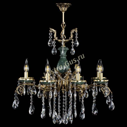 Люстра бронзовая Алфея Малахит №8 журавлик в Симферополе Гусь Хрустальный