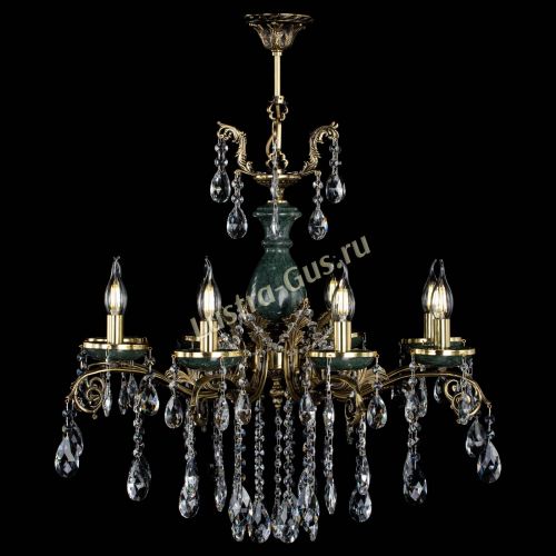 Люстра бронзовая Алфея Малахит №8 журавлик в Симферополе Гусь Хрустальный