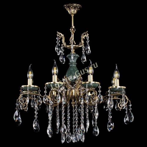 Люстра бронзовая Алфея Малахит №8 журавлик в Симферополе Гусь Хрустальный