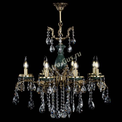 Люстра бронзовая Алфея Малахит №8 звездочка в Симферополе Гусь Хрустальный