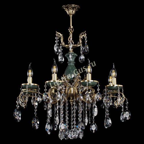 Люстра бронзовая Алфея Малахит №8 звездочка в Симферополе Гусь Хрустальный