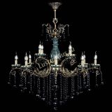 Люстра бронзовая Алфея Малахит №12 шар черная в Симферополе