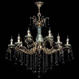 Люстра бронзовая Алфея Малахит №12 шар черная в Симферополе