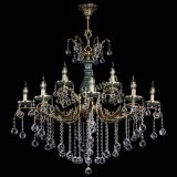 Люстра бронзовая Алфея Малахит №12 шар в Симферополе