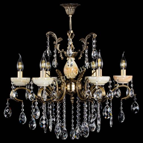 Люстра бронзовая Алфея Оникс №6/2 баден в Симферополе Гусь Хрустальный