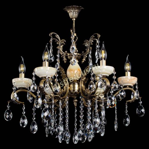 Люстра бронзовая Алфея Оникс №6/2 баден в Симферополе Гусь Хрустальный