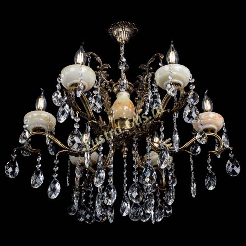 Люстра бронзовая Алфея Оникс №6/2 баден в Симферополе Гусь Хрустальный