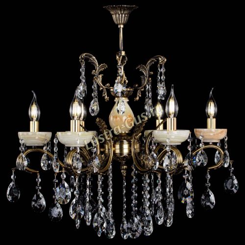 Люстра бронзовая Алфея Оникс №6/2 звездочка в Симферополе Гусь Хрустальный