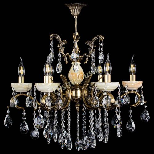 Люстра бронзовая Алфея Оникс №6/2 звездочка в Симферополе Гусь Хрустальный