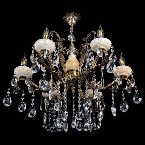 Люстра бронзовая Алфея Оникс №6/2 звездочка в Симферополе Гусь Хрустальный