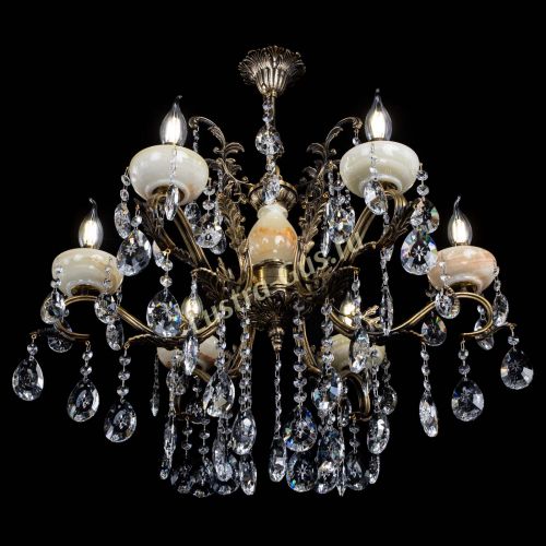 Люстра бронзовая Алфея Оникс №6/2 звездочка в Симферополе Гусь Хрустальный