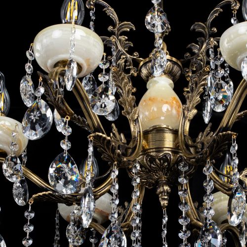 Люстра бронзовая Алфея Оникс №6/2 звездочка в Симферополе Гусь Хрустальный