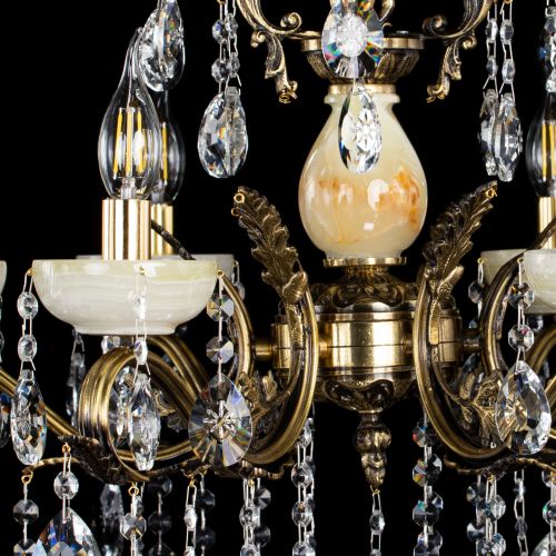 Люстра бронзовая Алфея Оникс №6/2 звездочка в Симферополе Гусь Хрустальный