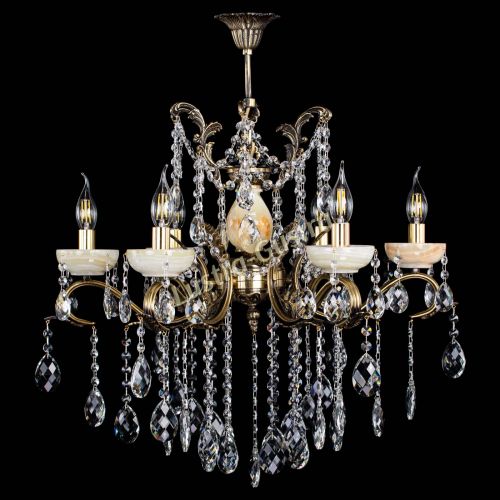 Люстра бронзовая Алфея Оникс №6 баден в Симферополе Гусь Хрустальный