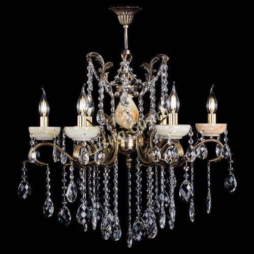 Люстра бронзовая Алфея Оникс №6 баден в Симферополе Гусь Хрустальный