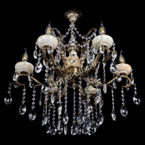 Люстра бронзовая Алфея Оникс №6 журавлик в Симферополе Гусь Хрустальный