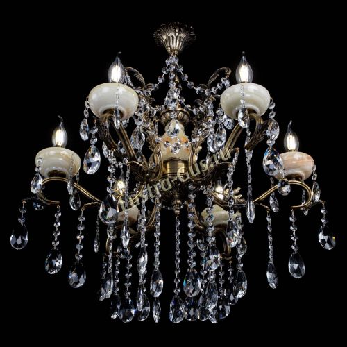 Люстра бронзовая Алфея Оникс №6 журавлик в Симферополе Гусь Хрустальный