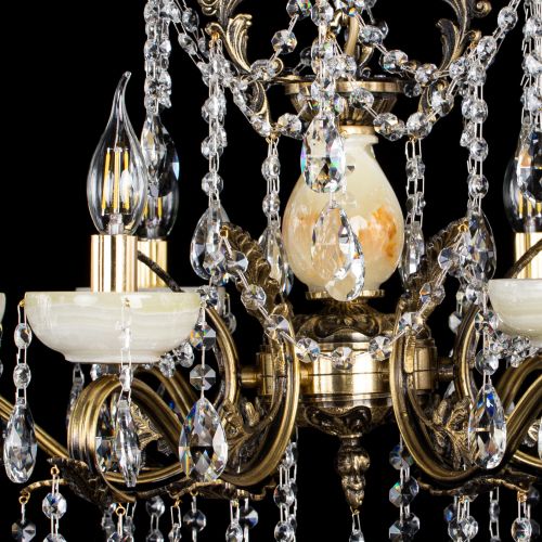 Люстра бронзовая Алфея Оникс №6 журавлик в Симферополе Гусь Хрустальный