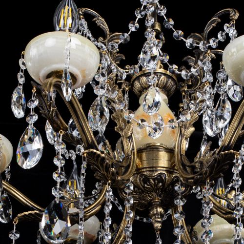 Люстра бронзовая Алфея Оникс №6 журавлик в Симферополе Гусь Хрустальный