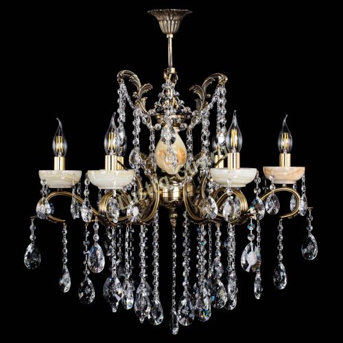 Люстра бронзовая Алфея Оникс №6 звездочка в Симферополе Гусь Хрустальный