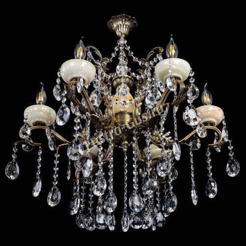 Люстра бронзовая Алфея Оникс №6 звездочка в Симферополе Гусь Хрустальный