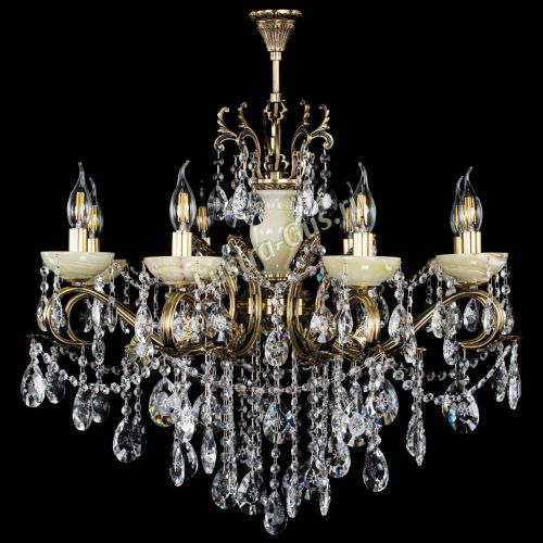 Люстра бронзовая Алфея Оникс №8 звездочка в Симферополе Гусь Хрустальный