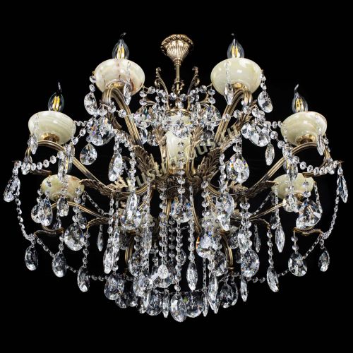 Люстра бронзовая Алфея Оникс №8 звездочка в Симферополе Гусь Хрустальный