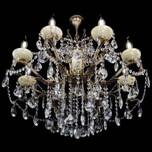 Люстра бронзовая Алфея Оникс №8 звездочка в Симферополе Гусь Хрустальный