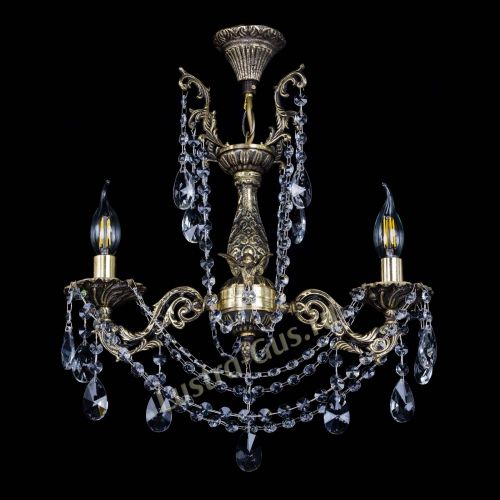 Бронзовая люстра Ариадна №2 Лучик в Симферополе Гусь Хрустальный