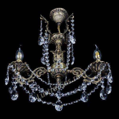 Бронзовая люстра Ариадна №2 Лучик в Симферополе Гусь Хрустальный