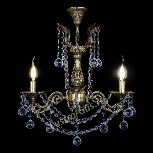 Люстра бронзовая Ариадна №2 Шар в Симферополе Гусь Хрустальный