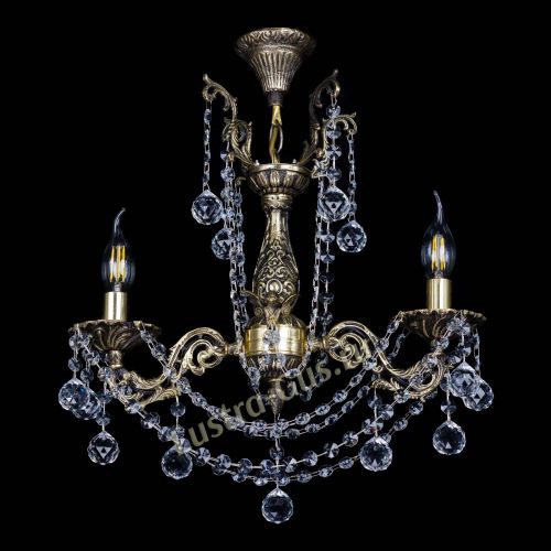 Люстра бронзовая Ариадна №2 Шар в Симферополе Гусь Хрустальный