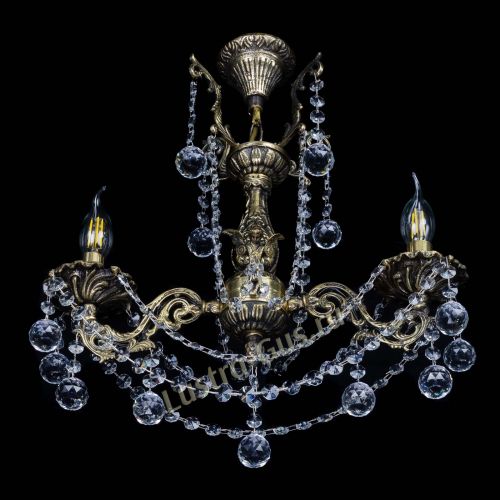 Люстра бронзовая Ариадна №2 Шар в Симферополе Гусь Хрустальный