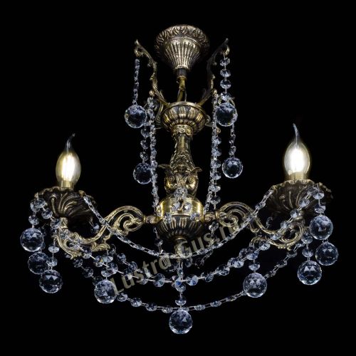 Люстра бронзовая Ариадна №2 Шар в Симферополе Гусь Хрустальный