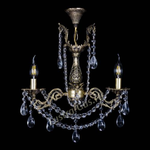 Бронзовая люстра Ариадна №2 Журавлик в Симферополе Гусь Хрустальный