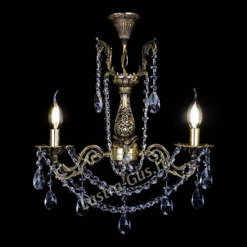 Бронзовая люстра Ариадна №2 Журавлик в Симферополе Гусь Хрустальный