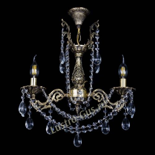 Бронзовая люстра Ариадна №2 Журавлик в Симферополе Гусь Хрустальный