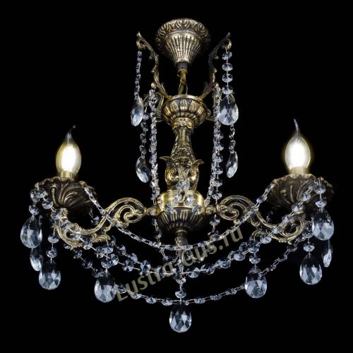 Бронзовая люстра Ариадна №2 Журавлик в Симферополе Гусь Хрустальный