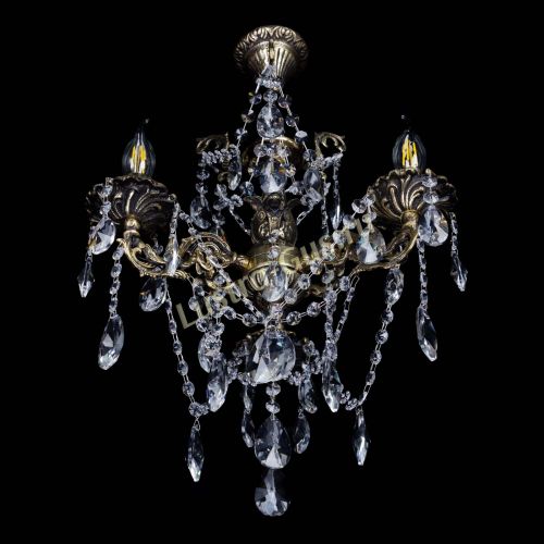 Бронзовая люстра Ариадна №3 Лучик в Симферополе Гусь Хрустальный