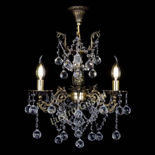 Бронзовая люстра Ариадна №3 Шар в Симферополе Гусь Хрустальный
