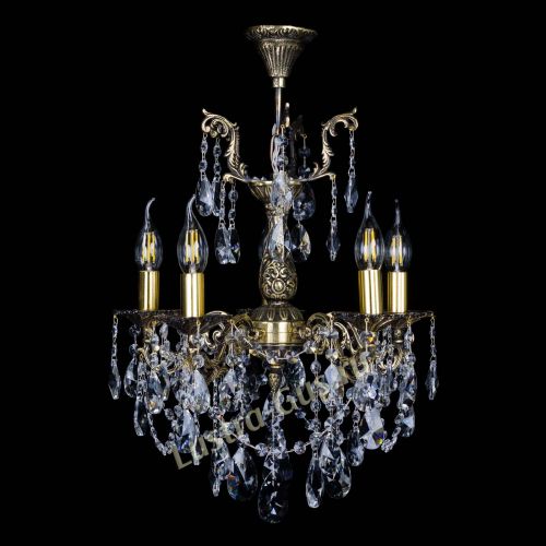 Бронзовая люстра Ариадна №5 Лучик в Симферополе Гусь Хрустальный