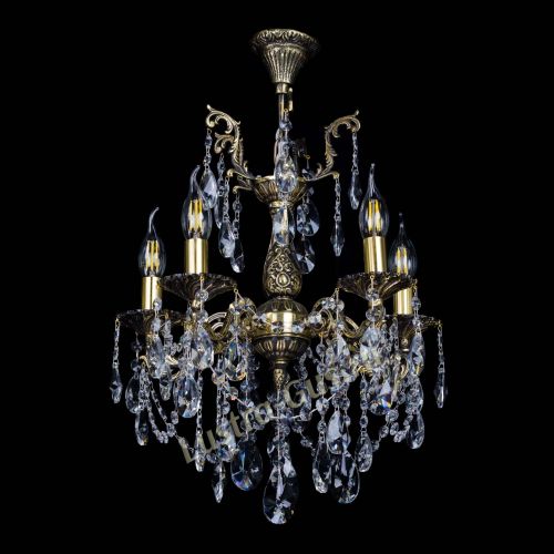 Бронзовая люстра Ариадна №5 Лучик в Симферополе Гусь Хрустальный