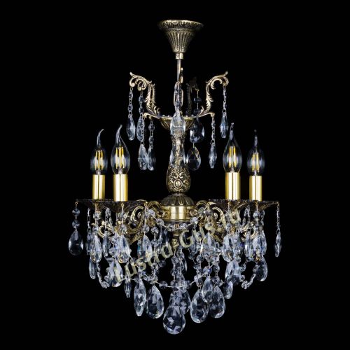 Бронзовая люстра Ариадна №5 Журавлик в Симферополе Гусь Хрустальный