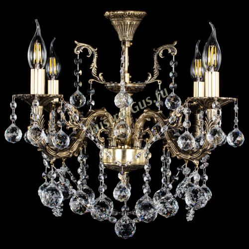 Люстра бронзовая Артемида №4 шар в Симферополе Гусь Хрустальный