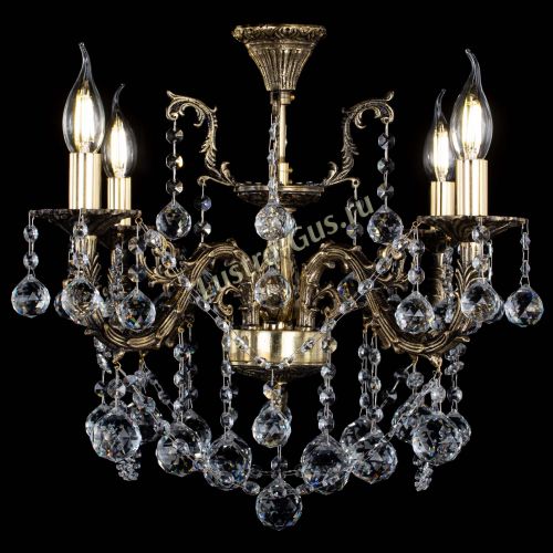 Люстра бронзовая Артемида №4 шар в Симферополе Гусь Хрустальный