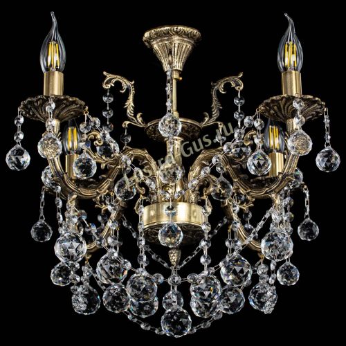 Люстра бронзовая Артемида №4 шар в Симферополе Гусь Хрустальный